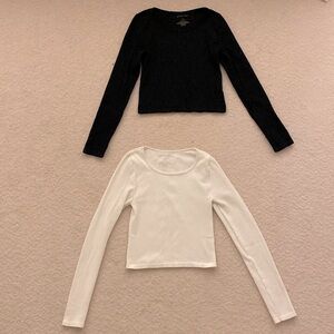 Two ribbed compression long sleeves Xs/S